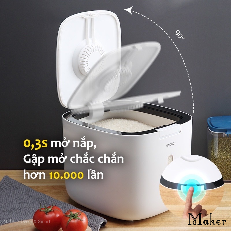 Thùng Đựng Gạo Thông Minh Ecoco - maker-decorsmart.com